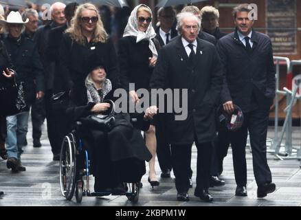 L'ancienne championne du monde de Formule 1 Jackie Stewart et son épouse Helen Stewart arrivent aux funérailles de Niki Lauda à la cathédrale Saint-Étienne de Vienne, en Autriche, sur 29 mai 2019. (Photo de Jakub Porzycki/NurPhoto) Banque D'Images