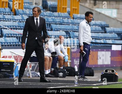 Phillip Cocu, directeur du comté de Derby, lors du championnat EFL Sky Bet entre Millwall et le comté de Derby au Den Stadium, Londres, le 20th juin 2020 (photo par action Foto Sport/NurPhoto) Banque D'Images