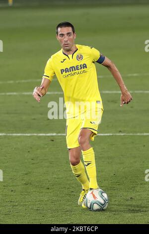 Bruno Soriano de Villarreal pendant le match espagnol de la Liga entre Villarreal CF et FC Barcelone au stade de la Ceramica sur 5 juillet 2020. (Photo de Jose Miguel Fernandez/NurPhoto) Banque D'Images