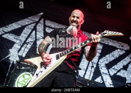 Scott Ian, du groupe américain de métaux lourds Anthrax, se produit en direct à Alcatraz à Milan, en Italie, sur 5 novembre 2015 (photo de Mairo Cinquetti/NurPhoto) Banque D'Images