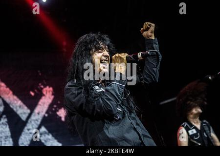 Joey Belladonna du groupe américain de métaux lourds Anthrax se produit en direct à Alcatraz à Milan, Italie, sur 5 novembre 2015 (photo de Mairo Cinquetti/NurPhoto) Banque D'Images