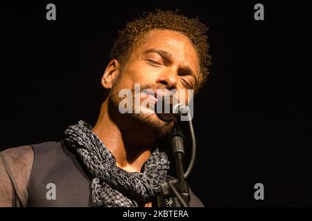 Gary Dourdan, mieux savoir pour avoir dépeint Warrick Brown sur la série télévisée CSI: Crime Scene Investigation, se produit en direct à Milan, Italie, on 22 mai 2015 (photo de Mairo Cinquetti/NurPhoto) Banque D'Images