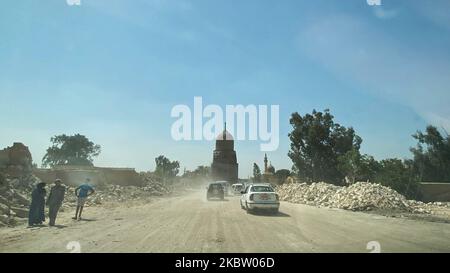 La nécropole historique des Mamluks (cette photo montre le cimetière d'Alzahir Qunswa au centre) au Caire, en Égypte, sur 20 juillet 2020. (Photo de Mohamed Mostafa/NurPhoto) Banque D'Images