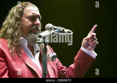 Le chanteur espagnol de flamenco Diego El Cigala se produit sur scène lors du festival de Madrid 2020 à l'IFEMA on 23 juillet 2020 à Madrid, en Espagne. (Photo par Oscar Gonzalez/NurPhoto) Banque D'Images