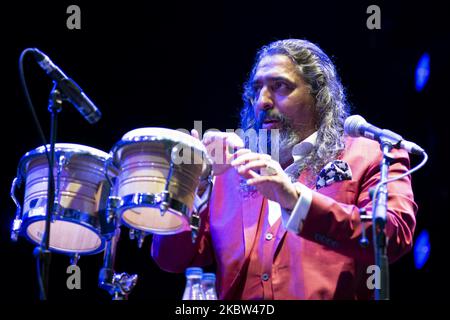 Le chanteur espagnol de flamenco Diego El Cigala se produit sur scène lors du festival de Madrid 2020 à l'IFEMA on 23 juillet 2020 à Madrid, en Espagne. (Photo par Oscar Gonzalez/NurPhoto) Banque D'Images