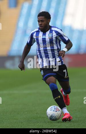 Kadeem Harris de Sheffield mercredi en action pendant le match de championnat Sky Bet entre Sheffield mercredi et Middlesbrough à Hillsborough, Sheffield mercredi, Angleterre, le 22nd juillet 2020. (Photo de Mark Fletcher/MI News/NurPhoto) Banque D'Images