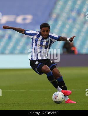 Kadeem Harris de Sheffield mercredi en action pendant le match de championnat Sky Bet entre Sheffield mercredi et Middlesbrough à Hillsborough, Sheffield mercredi, Angleterre, le 22nd juillet 2020. (Photo de Mark Fletcher/MI News/NurPhoto) Banque D'Images