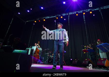 Singer zenet se produit lors de la série de concerts 'Jazz Palacio Real', qui se tient dans le patio de Armas du Palais Royal de Madrid sur 25 juillet 2020 (photo d'Oscar Gonzalez/NurPhoto) Banque D'Images