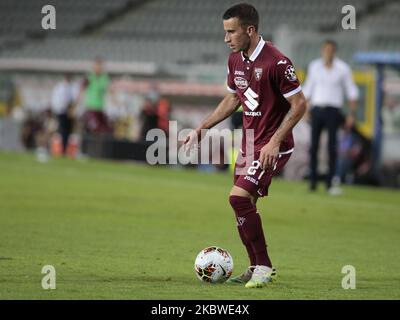 Alex Berenguer pendant la série Un match entre le FC de Turin et COMME Roma au Stadio Olimpico di Torino sur 29 juillet 2020 à Turin, Italie. (Photo de Loris Roselli). Banque D'Images