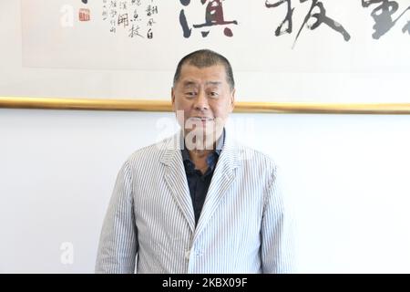 Jimmy Lai dans son bureau du quotidien Apple, New Territories, Hong Kong, 30 juin 2020 Jimmy Lai est un mogul multimédia multimillionnaire et propriétaire du quotidien Hong Kong Apple Daily. (Photo de Tommy Walker/NurPhoto) Banque D'Images