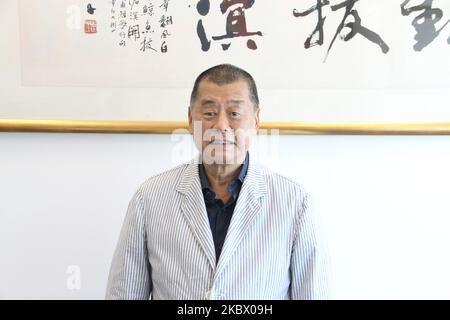 Jimmy Lai dans son bureau du quotidien Apple, New Territories, Hong Kong, 30 juin 2020 Jimmy Lai est un mogul multimédia multimillionnaire et propriétaire du quotidien Hong Kong Apple Daily. (Photo de Tommy Walker/NurPhoto) Banque D'Images