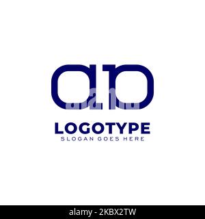 Lettre initiale du logo AA moderne concept de design simple et créatif Illustration de Vecteur
