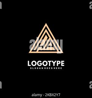 Lettre initiale du logo AA moderne concept de design simple et créatif Illustration de Vecteur
