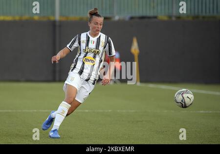 Aurora Galli de Juventus en action pendant la série des femmes Un match entre Hellas Verona et Juventus au stade de Sinergy sur 22 août 2020 à Vérone, Italie. (Photo de Giuseppe Cottini/NurPhoto) Banque D'Images