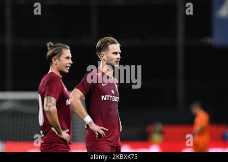 Damian Dokovic du CFR Cluj portrait, pendant le cours de la CFR 1907 Cluj contre Dinamo Zagreb UEFA Champions League, deuxième partie qualifiante, Stade Dr. Constantin Radulescu, Cluj-Napoca, Roumanie, 26 août 2020 (photo de Flaviu Buboi/NurPhoto) Banque D'Images