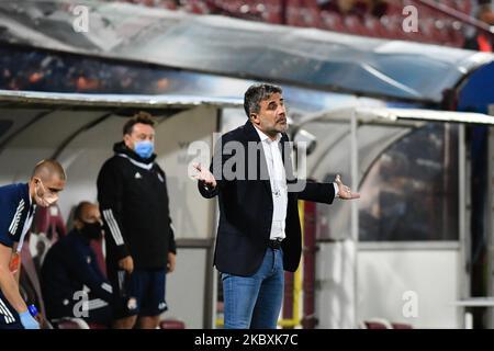 Zoran Mamic, entraîneur-chef Dinamo Zagreb pendant le cours CFR 1907 Cluj contre Dinamo Zagreb Ligue des champions de l'UEFA, deuxième cycle qualifiant, Stade Dr. Constantin Radulescu, Cluj-Napoca, Roumanie, 26 août 2020 (photo de Flaviu Buboi/NurPhoto) Banque D'Images