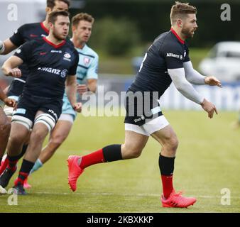 Elliot Daly de Saracens pendant Gallagher Premiership Rugby entre Saracens et Gloucester au stade Allianz Park, Hendon, le 26th août 2020 (photo par action Foto Sport/NurPhoto) Banque D'Images