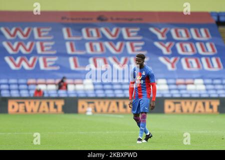 Wilfried Zaha de Crystal Palace lors du match amical d'avant-saison entre Crystal Palace et Charlton Athletic au parc Selhurst, Londres, Royaume-Uni, sur 29 août 2020. (Photo de Jacques Feeney/MI News/NurPhoto) Banque D'Images