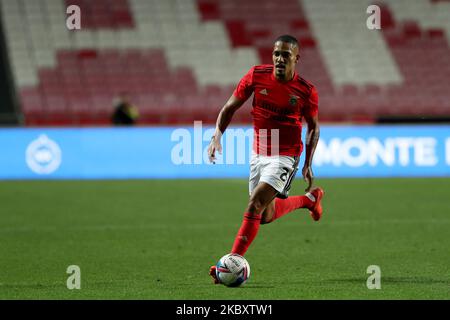 Gilberto de SL Benfica en action pendant le match de football amical d'avant-saison entre SL Benfica et AFC Bournemouth au stade Luz à Lisbonne, Portugal sur 30 août 2020. (Photo par Pedro Fiúza/NurPhoto) Banque D'Images