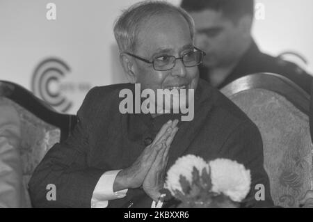 Photo du dossier : Shri Pranab Mukherjee, ancien président de l'Inde et Bharat Ratna, est décédé à 84 ans après avoir lutté contre une longue maladie. Des dirigeants et des personnalités de tous les horizons ont pleuré l'imprudence politique de New Delhi, en Inde. (Photo de Debajyoti Chakraborty/NurPhoto) Banque D'Images