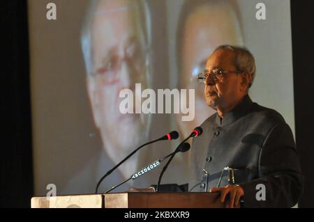 Photo du dossier : Shri Pranab Mukherjee, ancien président de l'Inde et Bharat Ratna, est décédé à 84 ans après avoir lutté contre une longue maladie. Des dirigeants et des personnalités de tous les horizons ont pleuré l'imprudence politique de New Delhi, en Inde. (Photo de Debajyoti Chakraborty/NurPhoto) Banque D'Images