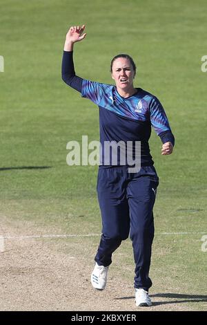 NAT Sciver of Northern Diamonds lors du match du Rachel Heyhoe Flint Trophy entre Northern Diamonds et Loughborough Lightning à Emirates Riverside, Chester le Street, Angleterre, sur 31 août 2020. (Photo de Mark Fletcher/MI News/NurPhoto) Banque D'Images