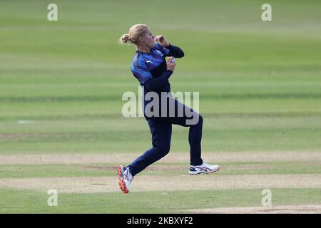 Katherine Brunt of Northern Diamonds lors du match du Rachel Heyhoe Flint Trophy entre Northern Diamonds et Loughborough Lightning à Emirates Riverside, Chester le Street, Angleterre, sur 31 août 2020. (Photo de Mark Fletcher/MI News/NurPhoto) Banque D'Images