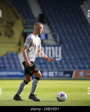 LONDRES, ANGLETERRE. 1st 2020 SEPT Charlie Barker de Charlton Athletic sur le ballon pendant le match de Trophée de l'EFL entre l'AFC Wimbledon et Charlton Athletic au Kiyan Prince Foundation Stadium, Londres, Angleterre, on 1 septembre 2020. (Photo de Tom West/MI News/NurPhoto) Banque D'Images