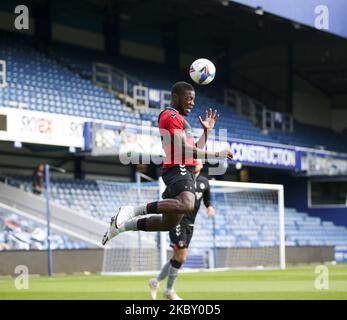 LONDRES, ANGLETERRE. 1st 2020 SEPT Deji Oshilaja de Charlton Athletic s'échauffe pendant le match de Trophée de l'EFL entre l'AFC Wimbledon et Charlton Athletic au stade de la Fondation Kiyan Prince, Londres, Angleterre, sur 1 septembre 2020. (Photo de Tom West/MI News/NurPhoto) Banque D'Images