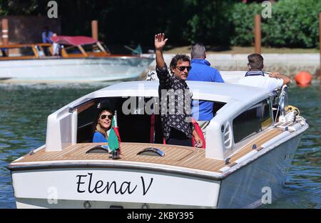 Gaia Trussardi et Adriano Giannini arrivent à l'Excelsior lors du Festival du film de Venise 77th sur 03 septembre 2020 à Venise, en Italie. (Photo de Matteo Chinellato/NurPhoto) Banque D'Images