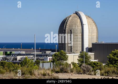 Images de la centrale nucléaire de Vandellòs près de Tarragone, Catalogne, Espagne, le 4 septembre 2020. (Photo par Albert Llop/NurPhoto) Banque D'Images