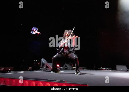 La violoniste libanaise Ara Malikian lors de sa représentation dans le concert offert au Festival d'été de Madriz à Madrid, Espagne, sur 06 septembre 2020. (Photo par Oscar Gonzalez/NurPhoto) Banque D'Images