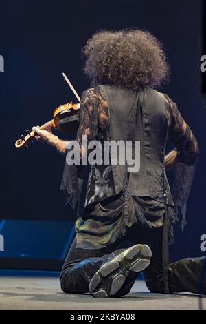 La violoniste libanaise Ara Malikian lors de sa représentation dans le concert offert au Festival d'été de Madriz à Madrid, Espagne, sur 06 septembre 2020. (Photo par Oscar Gonzalez/NurPhoto) Banque D'Images