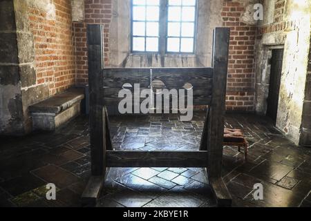 Les stocks sont visibles à l'intérieur de la tour de l'hôtel de ville, sur la place principale du centre historique classé au patrimoine mondial de l'UNESCO, en photo lors de la Journée de solidarité des villes du patrimoine mondial. Cracovie, Pologne sur 8 septembre 2020. La Journée de solidarité des villes du patrimoine mondial, qui a lieu chaque année à 8 septembre, célèbre la fondation de l'Organisation des villes du patrimoine mondial (OVPM). Outre la mise en œuvre de la Convention du patrimoine mondial de l'UNESCO, les objectifs du réseau de villes sont de promouvoir la coopération entre les villes du patrimoine mondial, en particulier l'échange d'informations et de compétences dans le domaine de mon Banque D'Images