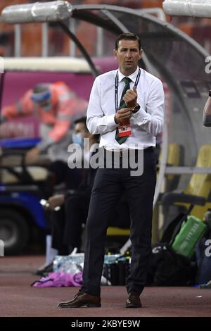 Ian Baraclough entraîneur-chef d'Irlande du Nord lors du match de l'UEFA Nations League 2021 entre la Roumanie et l'Irlande du Nord à l'Arena Nationala, à Bucarest, Roumanie, le 4 septembre 2020. (Photo par Alex Nicodim/NurPhoto) Banque D'Images