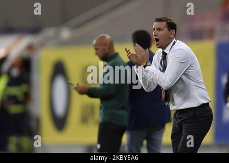 Ian Baraclough entraîneur-chef d'Irlande du Nord lors du match de l'UEFA Nations League 2021 entre la Roumanie et l'Irlande du Nord à l'Arena Nationala, à Bucarest, Roumanie, le 4 septembre 2020. (Photo par Alex Nicodim/NurPhoto) Banque D'Images