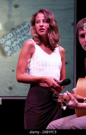 L'actrice Irene Escolar pendant la représentation LA GAVIOTA dirigée par le metteur en scène Àlex Rigola au Théâtre la Abadía à Madrid., Espagne, sur 09 septembre 2020. (Photo par Oscar Gonzalez/NurPhoto) Banque D'Images