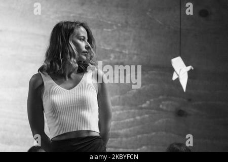 L'actrice Irene Escolar pendant la représentation LA GAVIOTA dirigée par le metteur en scène Àlex Rigola au Théâtre la Abadía à Madrid., Espagne, sur 09 septembre 2020. (Photo par Oscar Gonzalez/NurPhoto) Banque D'Images