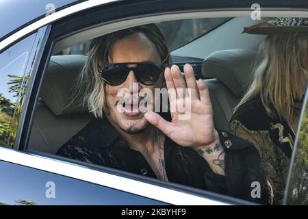 Mickey Rourke visite l'Acropole à Athènes avant de filmer un nouveau drame Homme de Dieu par Yelena Popovic un film sur le grec saint Nektarios d'Aegina, dans lequel Rourke prend le rôle de 'homme paralysé' , sur 10 septembre 2020. (Photo de Panayotis Tzamaros/NurPhoto) Banque D'Images