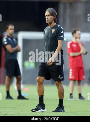 Filippo Inzaghi entraîneur de SC Benevento pendant le match de football amical SC Benevento / SC Reggina au stade de Vigorito à Benevento, Italie sur 12 septembre 2020 (photo de Matteo Ciambelli/NurPhoto) Banque D'Images