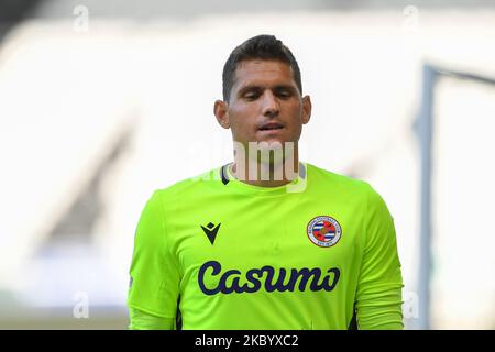 Rafael de Reading pendant le match de championnat de pari de ciel entre le comté de Derby et Reading au Pride Park, Derby, Angleterre, sur 12 septembre 2020. (Photo de Jon Hobley/MI News/NurPhoto) Banque D'Images