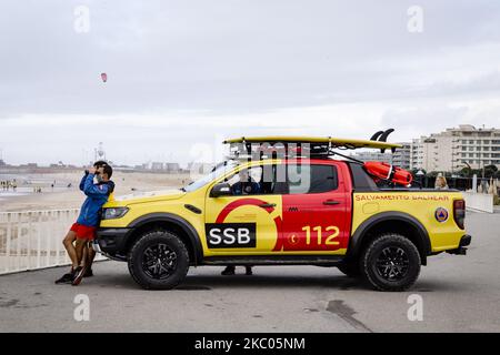 Dernier jour du championnat de surf de la Liga Meo, sur la plage de Matosinhos, sur 19 septembre 2020, Matosinhos, Portugal (photo de Rita Franca/NurPhoto) Banque D'Images