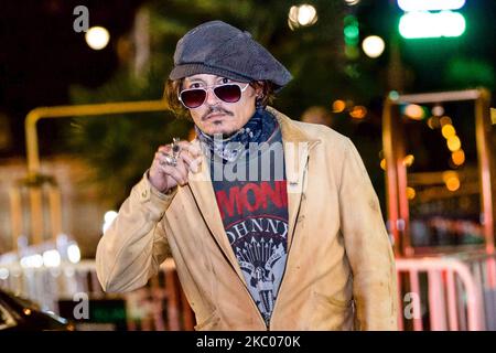 Johnny Depp arrive au Festival international du film de Saint-Sébastien 68th sur 18 septembre 2020 à Saint-Sébastien, Espagne. (Photo de Frank Lovicario/NurPhoto) Banque D'Images