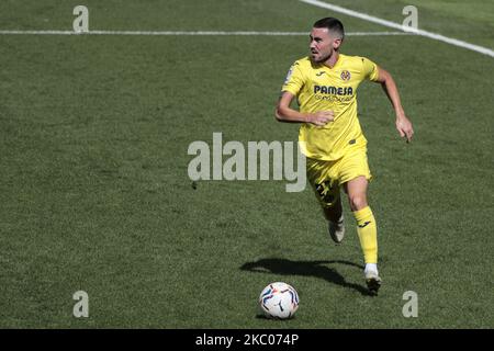 Moisés Gómez Bordonado de Villarreal pendant le match de la Ligue entre Villarreal CF et SD Eibar au stade de la Ceramica. Sur 19 septembre 2020 à Villareal, Espagne. (Photo de Jose Miguel Fernandez/NurPhoto) Banque D'Images