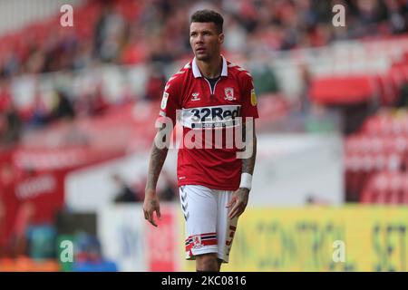 Marvin Johnson de Middlesbrough en action pendant le match du championnat Sky Bet entre Middlesbrough et Bournemouth au stade Riverside, Middlesbrough, Angleterre, sur 19 septembre 2020. (Photo de Mark Fletcher/MI News/NurPhoto) Banque D'Images