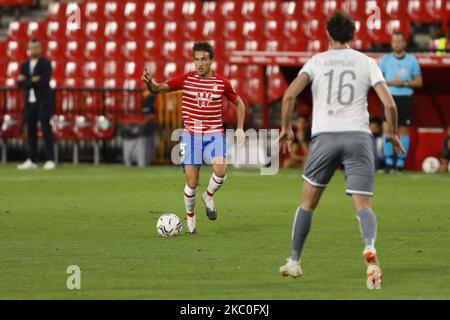 Luis Milla, de Grenade CF lors du troisième tour de qualifications de l'UEFA Europa League entre Grenade CF et FC Lokomotive Tbilissi au stade Nuevo Los Carmenes sur 24 septembre 2020 à Grenade, Espagne. (Photo par Álex Cámara/NurPhoto) Banque D'Images