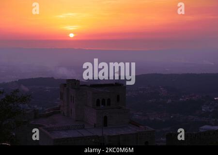 Musée Skanderbeg, Château Kruja en Albanie Banque D'Images