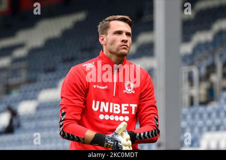 Marcus Bettinelli en action pendant le match de championnat de pari de ciel entre Queens Park Rangers et Middlesbrough au stade de la fondation Kiyan Prince sur 26 septembre 2020 à Londres, en Angleterre. (Photo par MI News/NurPhoto) Banque D'Images