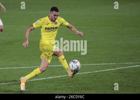 Les Moises Gomez Bordonado de Villarreal pendant le match de la Liga entre Villarreal CF et Deportivo Alaves au stade de la Ceramica. Sur 30 septembre 2020 à Villareal, Espagne. (Photo de Jose Miguel Fernandez/NurPhoto) Banque D'Images