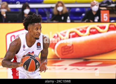 Will Clyburn lors du match entre le FC Barcelone et le CSKA Moscou, correspondant à la semaine 1 de l'Euroligue, joué au Palau Blaugrana, le 01st octobre 2020, à Barcelone, Espagne. (Photo de Joan Valls/Urbanandsport/NurPhoto) Banque D'Images